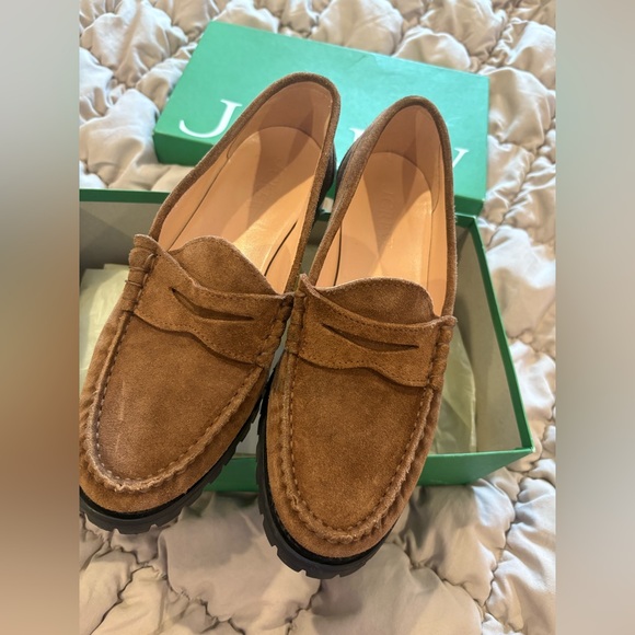 J. Crew Tan Suede Loafers - Picture 2 of 14